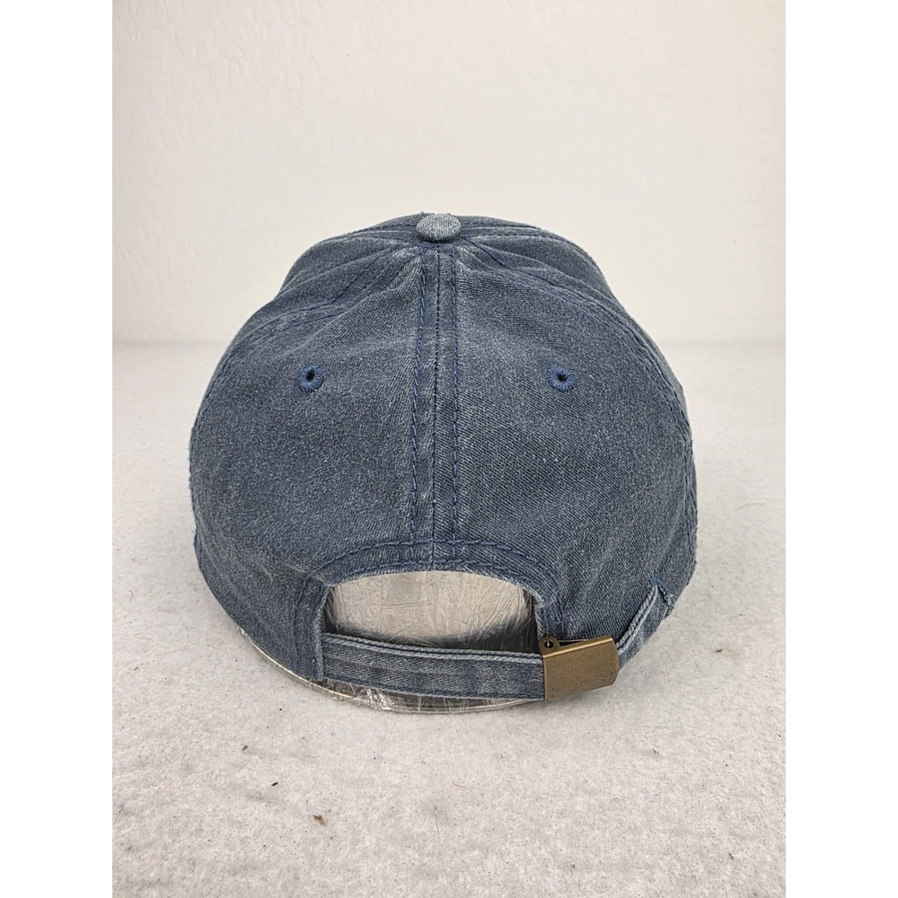 Vintage Bob Seger Denim‎ Blue Embroidered Spellout Logo Strapback Hat Adjustable - Picture 3 of 8